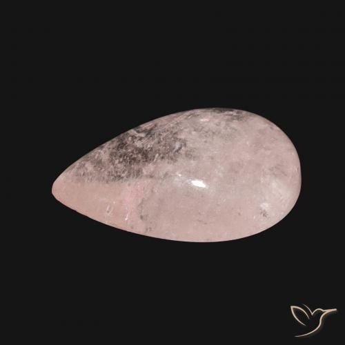 Morganita Rosa Flamingo Natural 5.28ct, Formato de pêra, Translúcido