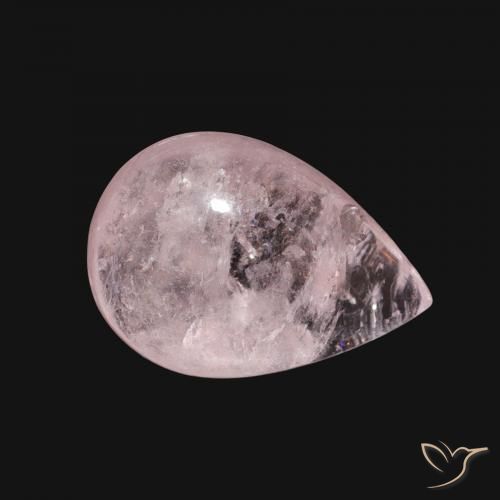 Morganita rosa médio Natural 5.10ct, Formato de pêra, Transparente