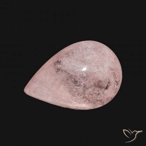 3.89ct Natural Rosa Flamingo Morganita, Formato de pêra, Transparente