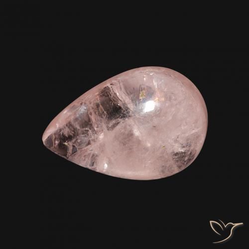 3.63ct Natural rosa médio Morganita, Formato de pêra, Transparente