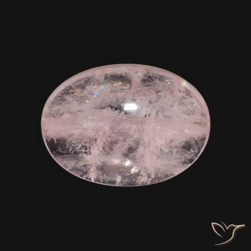 4.80ct Natural Rosa Flamingo Morganita, oval, Transparente