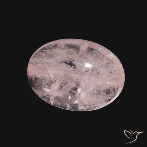 Morganita Rosa Flamingo Natural 4.80ct, oval, Transparente
