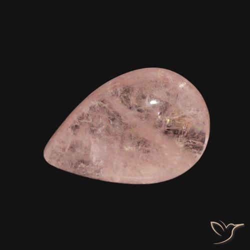3.29ct Natural Luz rosa Morganita, Formato de pêra, Transparente