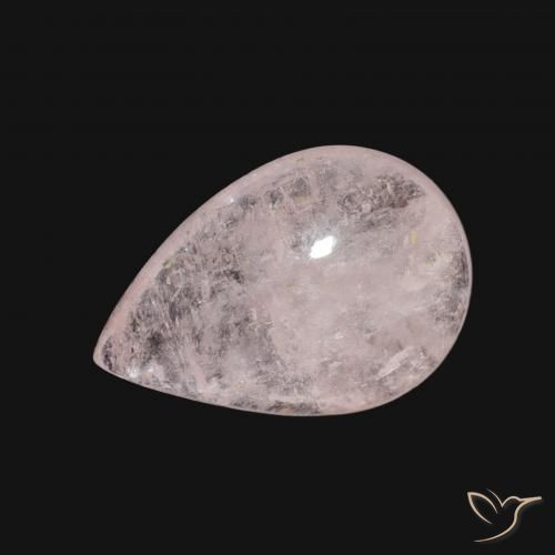 3.08ct Natural Luz rosa Morganita, Formato de pêra, Transparente