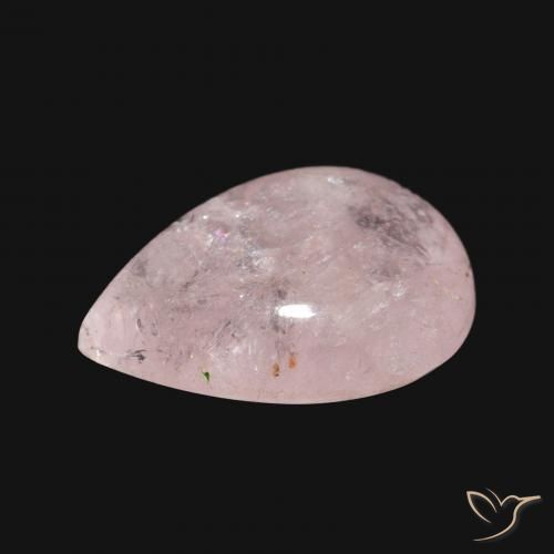 Morganita Luz rosa Natural 4.86ct, Formato de pêra, Transparente