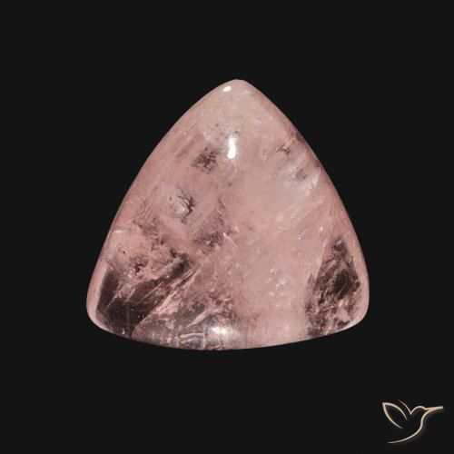 3.87ct Natural Luz rosa Morganita, Trilhão, Transparente