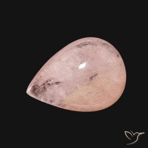 3.52ct Natural Luz rosa Morganita, Formato de pêra, Transparente