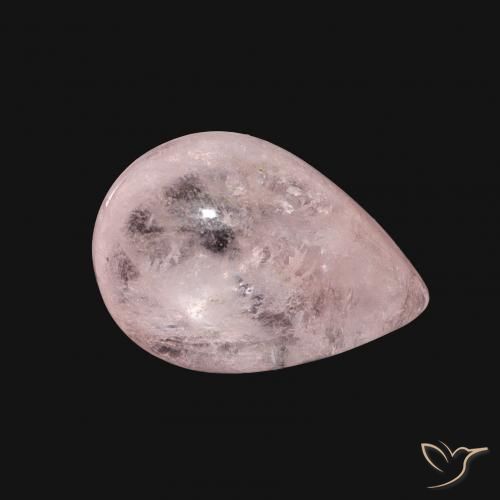 Morganita Rosa Flamingo Natural 4.02ct, Formato de pêra, Transparente