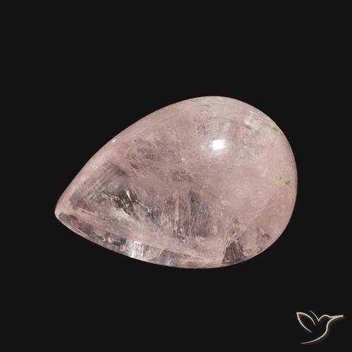5.89ct Natural rosa médio Morganita, Formato de pêra, Transparente