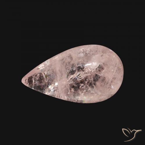 3.59ct Natural rosa médio Morganita, Formato de pêra, Transparente
