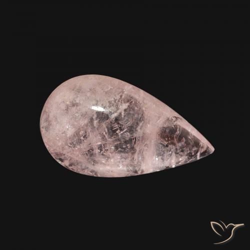 Morganita rosa médio Natural 3.59ct, Formato de pêra, Transparente