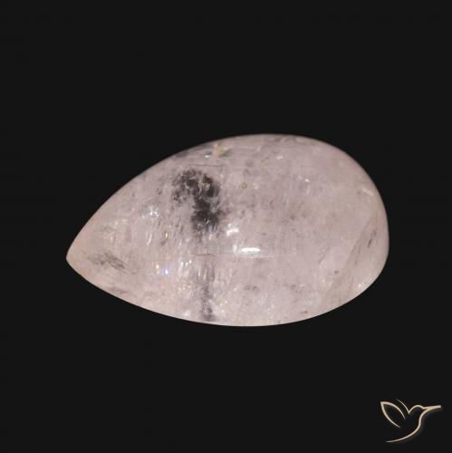Morganita Rosa Flamingo Natural 5.09ct, Formato de pêra, Transparente
