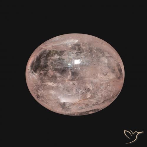 5.93ct Natural Rosa Flamingo Morganita, oval, Opaco