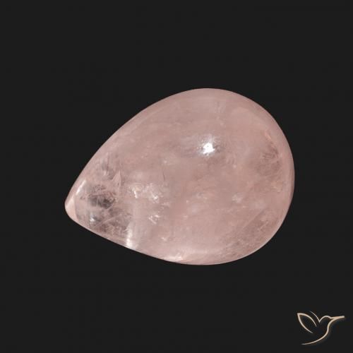 4.15ct Natural Rosa Terroso Morganita, Formato de pêra, Transparente