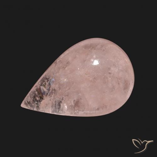 6.62ct rosa médio Morganita, Formato de pêra, Transparente