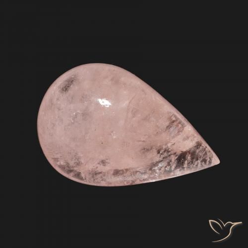 Morganita rosa médio Natural 6.62ct, Formato de pêra, Transparente