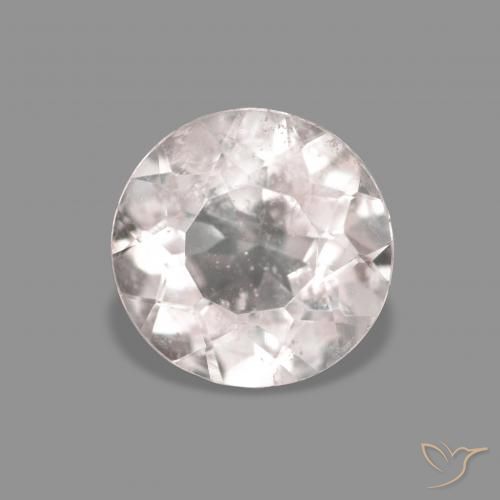 0.52ct Natural Rosa bem claro Morganita, Redondo, VS-SI