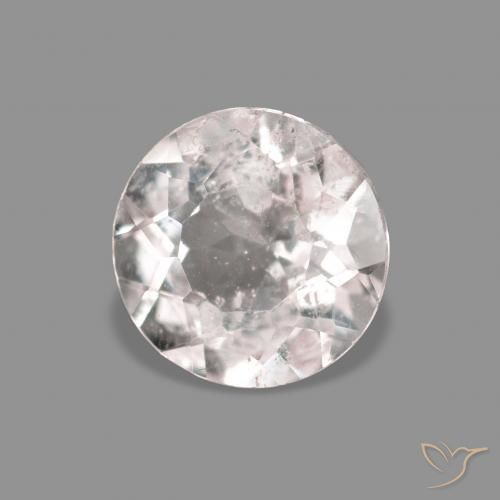 Morganita Rosa bem claro Natural 0.52ct, Redondo, VS-SI