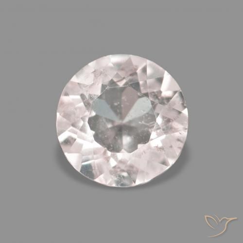 0.26ct Natural Rosa bem claro Morganita, Redondo, VS