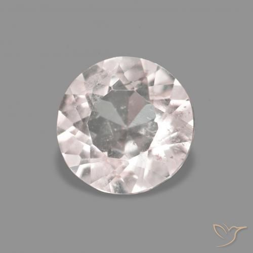 Morganita Rosa bem claro Natural 0.26ct, Redondo, VS
