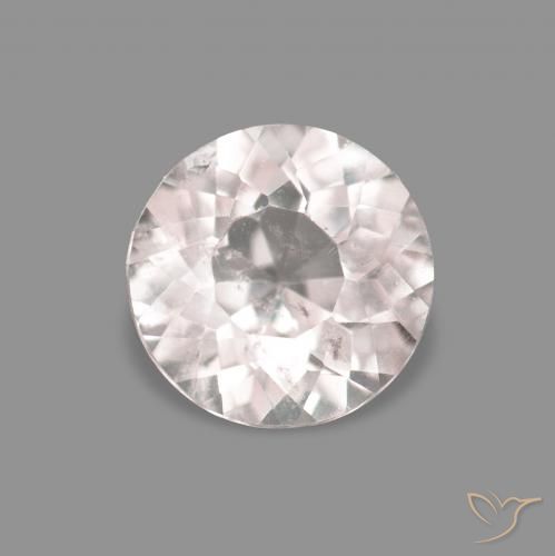 0.24ct Natural Rosa bem claro Morganita, Redondo, VS
