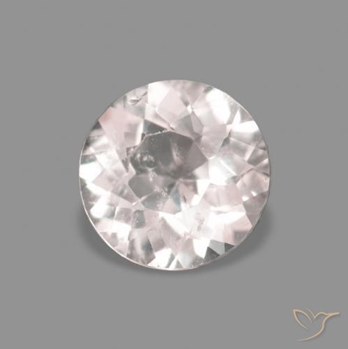Morganita Rosa bem claro Natural 0.24ct, Redondo, VS