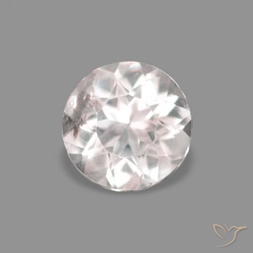 0.18ct Natural Rosa bem claro Morganita, Redondo, VS