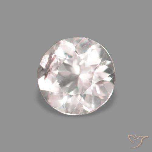 Morganita Rosa bem claro Natural 0.18ct, Redondo, VS