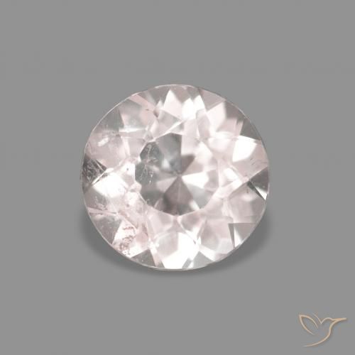 0.30ct Natural Rosa bem claro Morganita, Redondo, VS