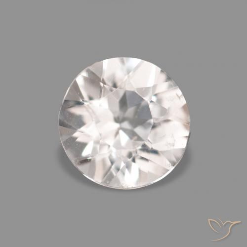 0.26ct Natural Rosa bem claro Morganita, Redondo, VVS-VS