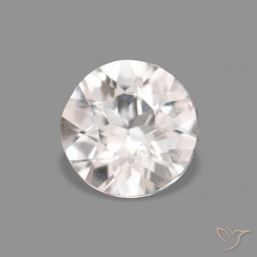 Morganita Rosa bem claro Natural 0.26ct, Redondo, VVS-VS
