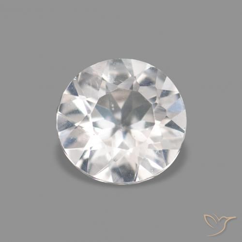 0.21ct Rosa bem claro Morganita, Redondo, VVS-VS