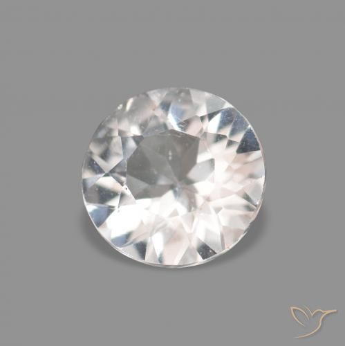 Morganita Rosa bem claro Natural 0.21ct, Redondo, VVS-VS