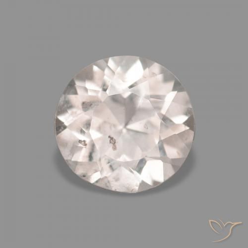 0.36ct Natural Rosa bem claro Morganita, Redondo, VS