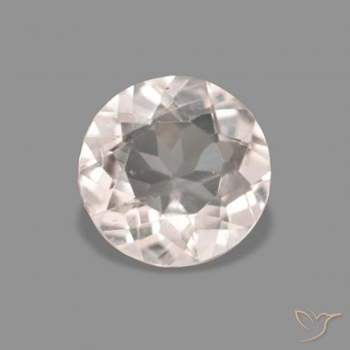 0.41ct Natural Rosa bem claro Morganita, Redondo, VS