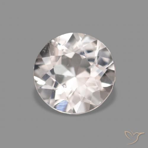 Morganita Rosa bem claro Natural 0.38ct, Redondo, VS