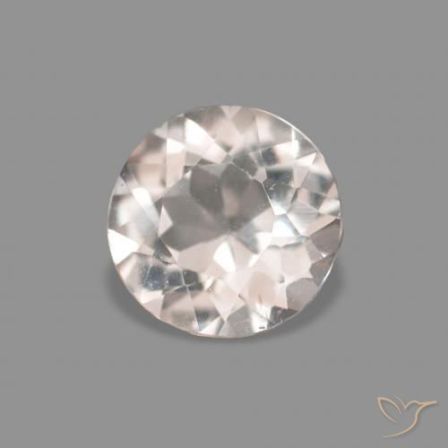 Morganita Rosa bem claro Natural 0.33ct, Redondo, VVS-VS