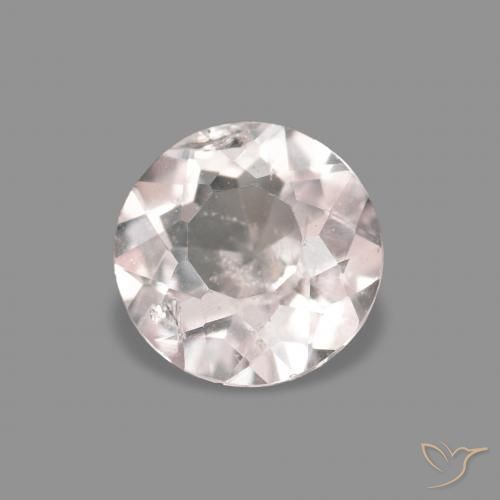 Morganita Rosa bem claro Natural 0.36ct, Redondo, VS-SI