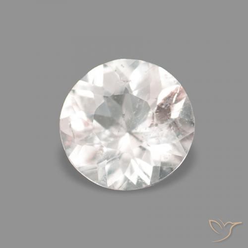 Morganita Rosa bem claro Natural 0.16ct, Redondo, VS-SI