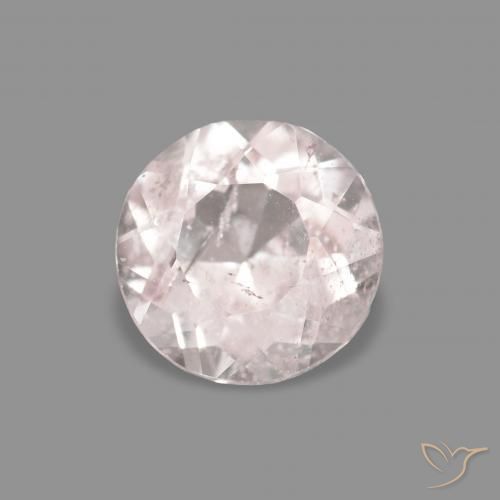 Morganita Rosa bem claro Natural 0.42ct, Redondo, VS-SI