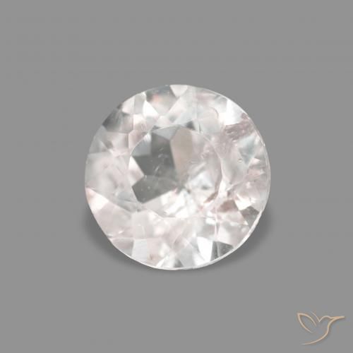 Morganita Rosa bem claro Natural 0.40ct, Redondo, VS-SI