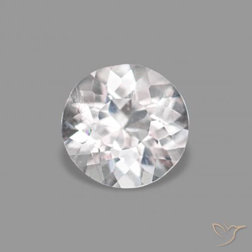 0.26ct Luz rosa Morganita, Redondo, VS