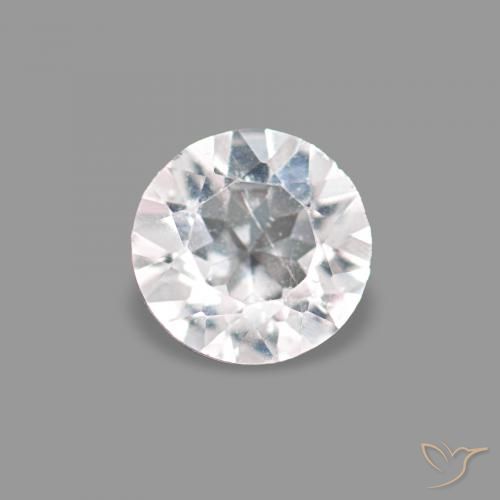 0.12ct Luz rosa Morganita, Redondo, VS