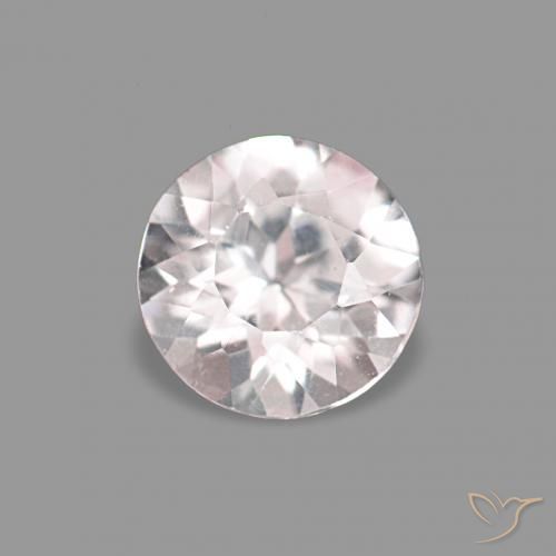 0.18ct Luz rosa Morganita, Redondo, VS