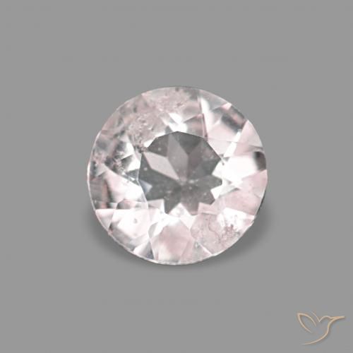 0.16ct Natural Luz rosa Morganita, Redondo, VS