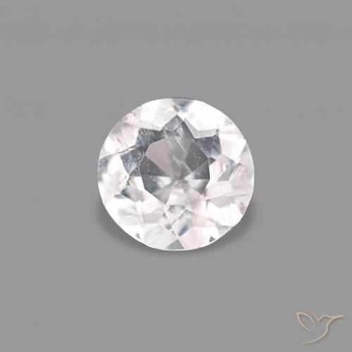 0.21ct Luz rosa Morganita, Redondo, VS