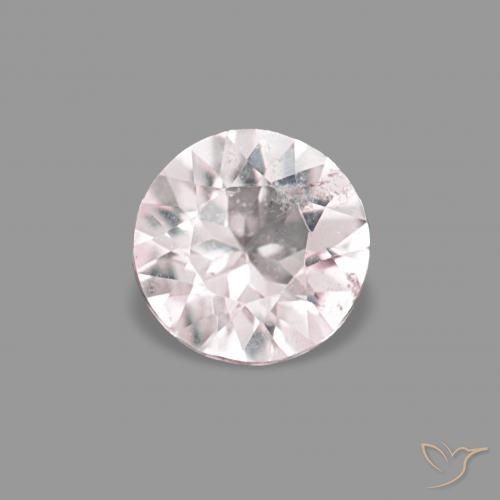 0.24ct Luz rosa Morganita, Redondo, VS