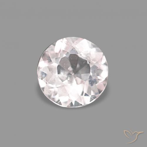 0.29ct Luz rosa Morganita, Redondo, VS