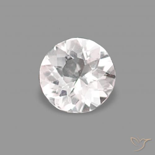 0.12ct Rosa bem claro Morganita, Redondo, VVS