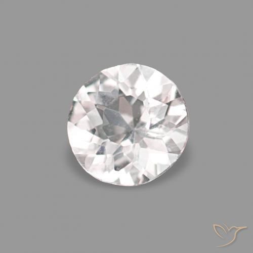 Morganita Rosa bem claro Natural 0.12ct, Redondo, VVS